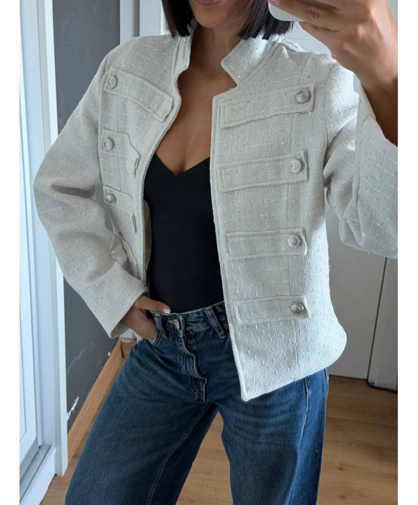 Morliva Yeni Sezon Pullu Chanel Model Ceket