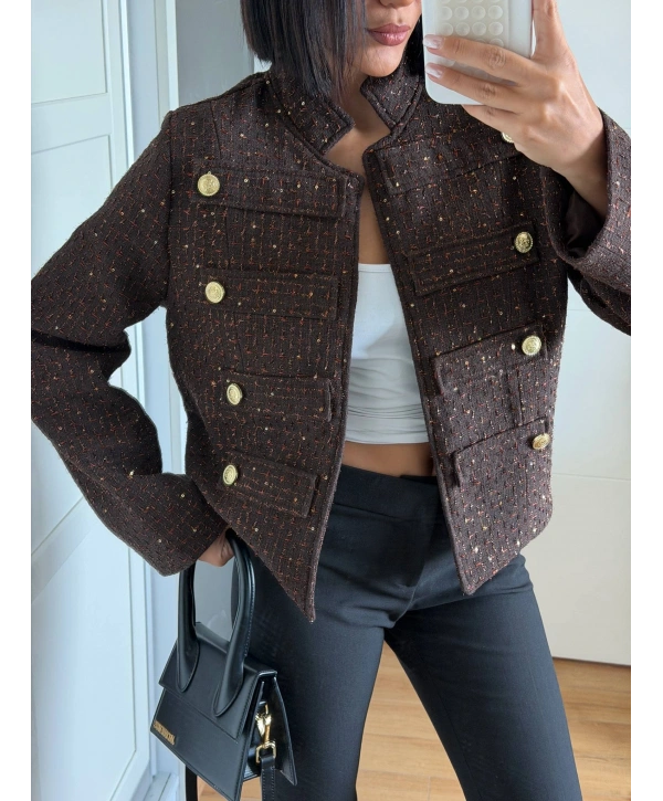 Morliva Yeni Sezon Pullu Chanel Model Ceket