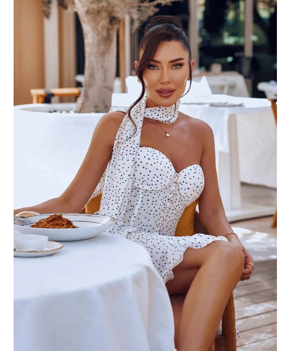 VENİCE ŞİFON ELBİSE PUANTİYE