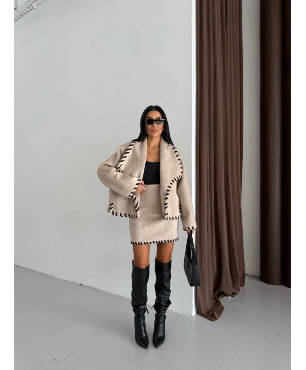 YÜN KAŞE KABAN ETEK TAKIM