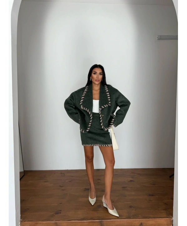 YÜN KAŞE KABAN ETEK TAKIM