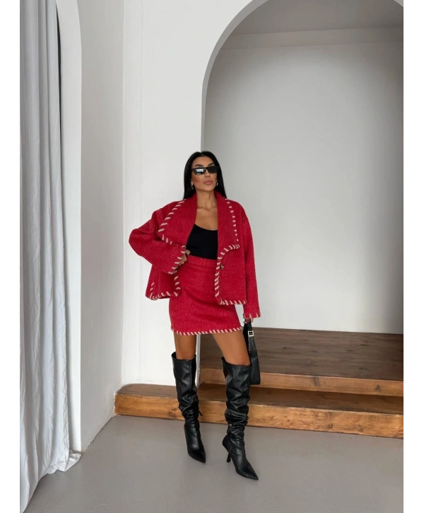 YÜN KAŞE KABAN ETEK TAKIM