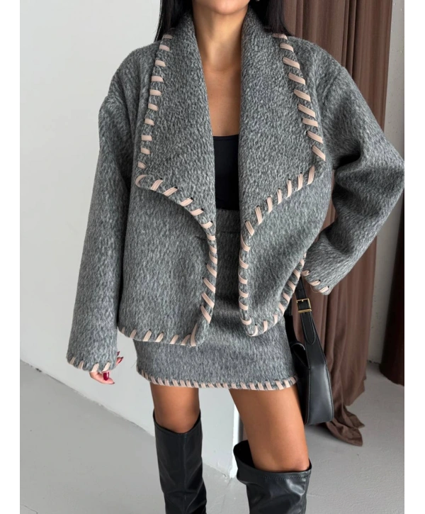 YÜN KAŞE KABAN ETEK TAKIM