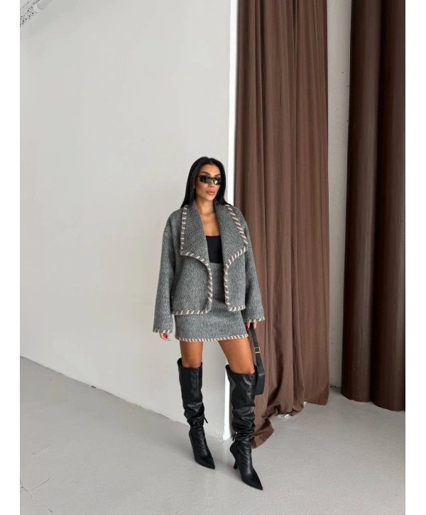 YÜN KAŞE KABAN ETEK TAKIM