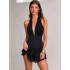Morliva Anouk Ruffle Mini Elbise Siyah
