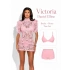 Morliva Victoria Dantel Elbise Pembe