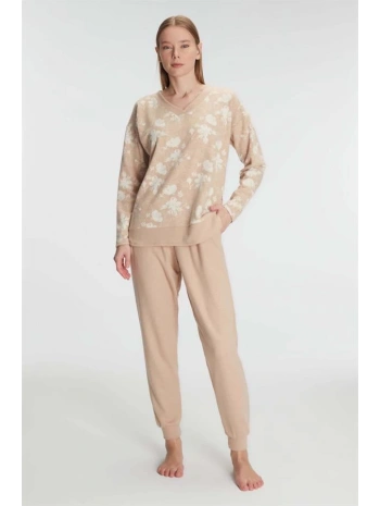 Anıl Jakarlı Uzun Kol V Yaka Pijama Takımı