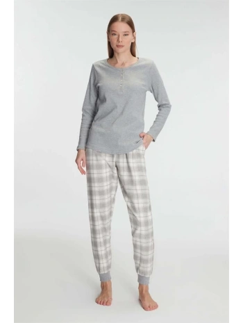 Anıl Pamuklu Uzun Kol Pijama Takımı