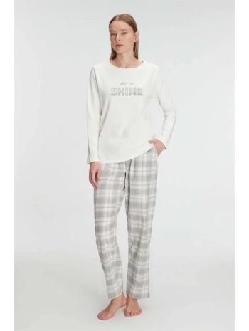 Anıl Uzun Kol Pamuklu Kışlık Pijama Takımı