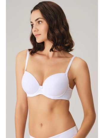 Morliva  Balenli Desteksiz Dolgusuz Askıları Çıkabilen Günlük Klasik T-Shirt Sütyeni