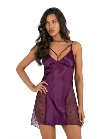 Morliva Mor Kısa Saten Gecelik 8233