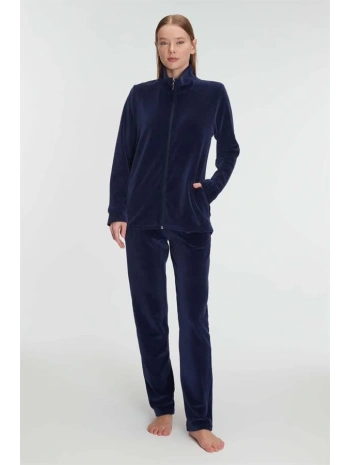 Morliva  Pamuklu Fermuarlı Sweatshirt Pantolon Pijama Takımı