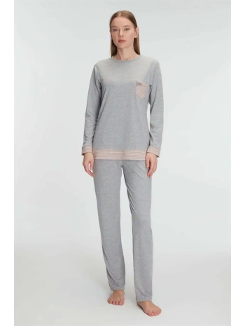 Morliva   Pamuklu Uzun Kollu Pijama Takımı