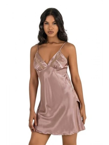 Morliva Vizon Kısa Saten Gecelik 8211