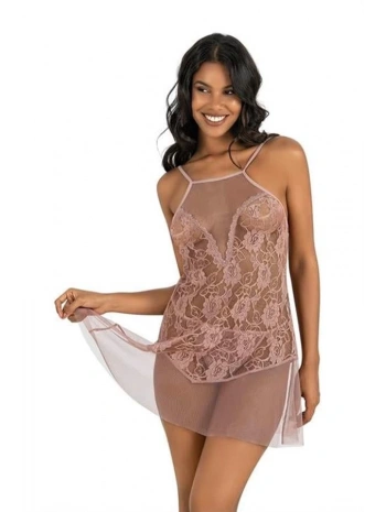 Morliva Vizon Kısa Tül Gecelik 4227