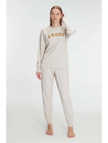 Morliva  Yeni Sezon Kışlık Pamuklu Uzun Kol Pijama Takımı