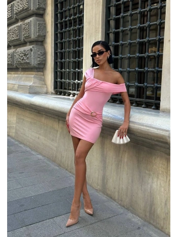  Morliva Aksesuar Detaylı Mini Boy Elbise