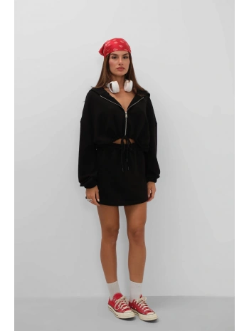 Morliva Beli Lastikli Mini Etek
