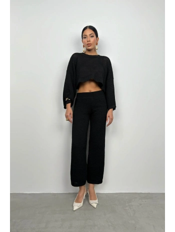 Morliva Oversize Triko Bluz Pantolon Takım