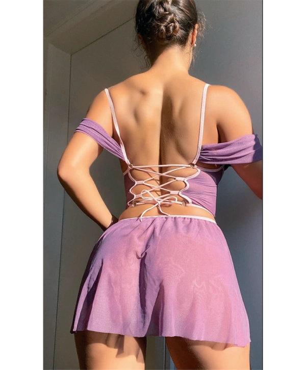 Morliva Mor Fantezi Kleopatra Kostümü