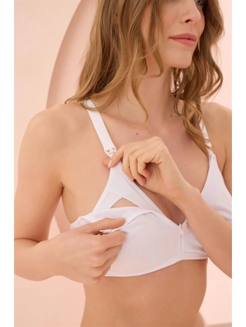 Morliva  Beyaz Dikişsiz Emzirme Sütyeni