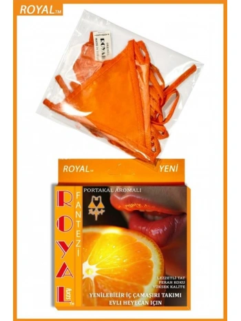 Morliva Fantezi Tüketilebilen Yenilebilir Portakal Aromalı İç Çamaşırı Takımı