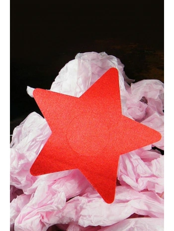 Morliva Kırmızı Yıldız Şeklinde Fantezi Göğüs Ucu Kapatıcı