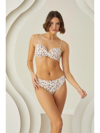 Morliva Puantiyeli Şık Desenli Kaplı Bikini Takımı