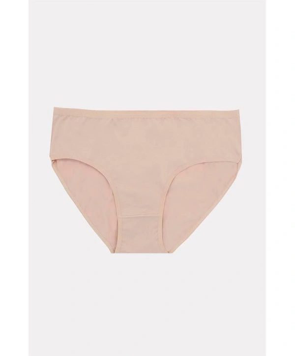 Morliva  Büyük Beden Pamuklu Siyah Beyaz Ten Rengi 3lü Külot