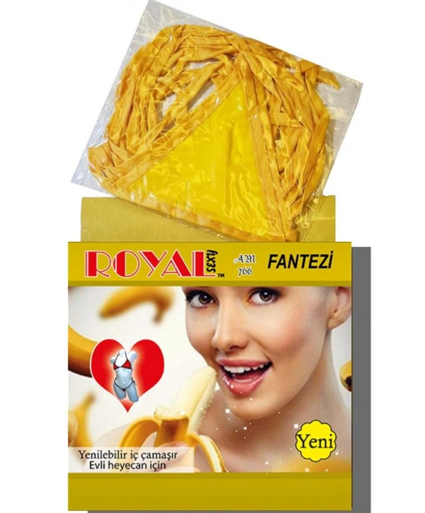 Morliva Fantezi Tüketilebilen Yenilebilir Muz Aromalı İç Çamaşırı Takımı