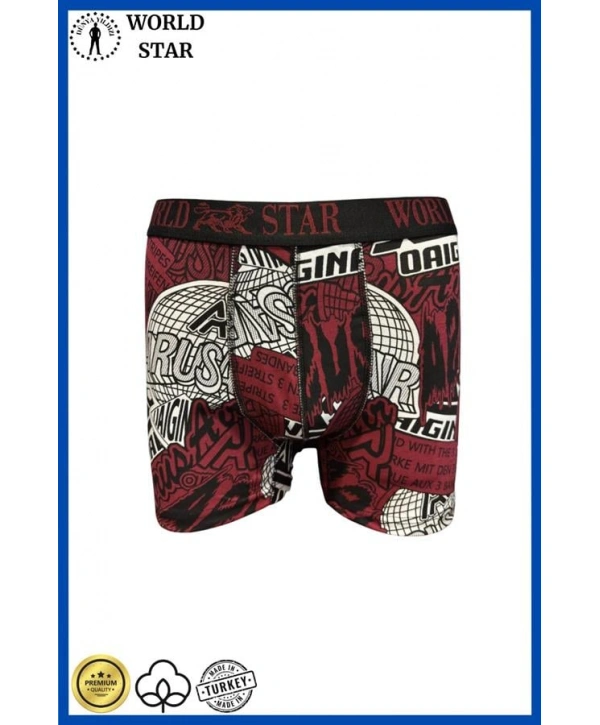 Morliva  Likralı Pamuklu Renkli Erkek Boxer