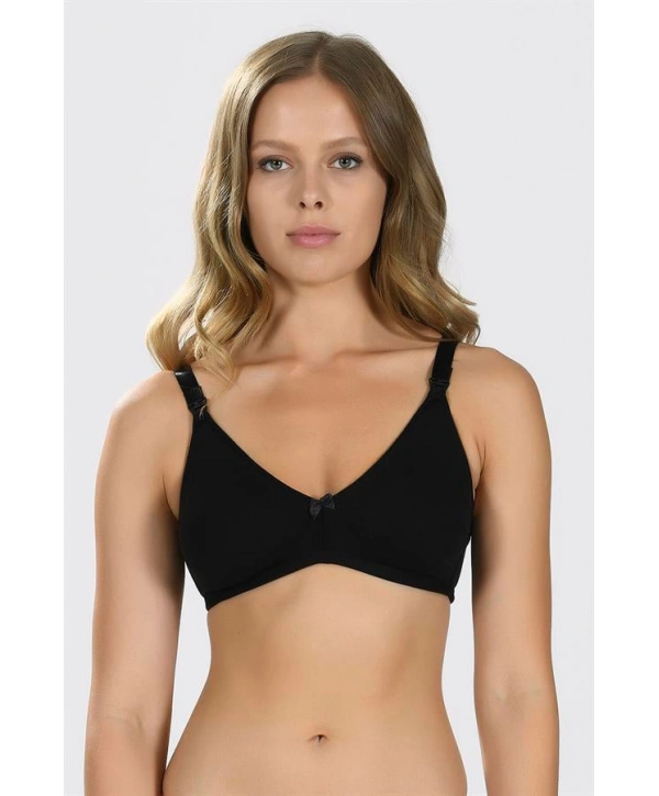 Morliva Siyah Dikişsiz Emzirme Sütyeni