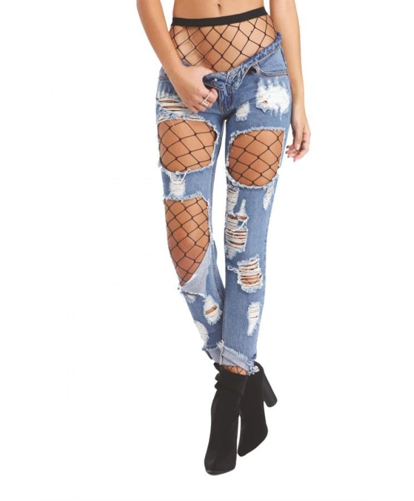 Morliva  Siyah Fileli Külotlu Çorap