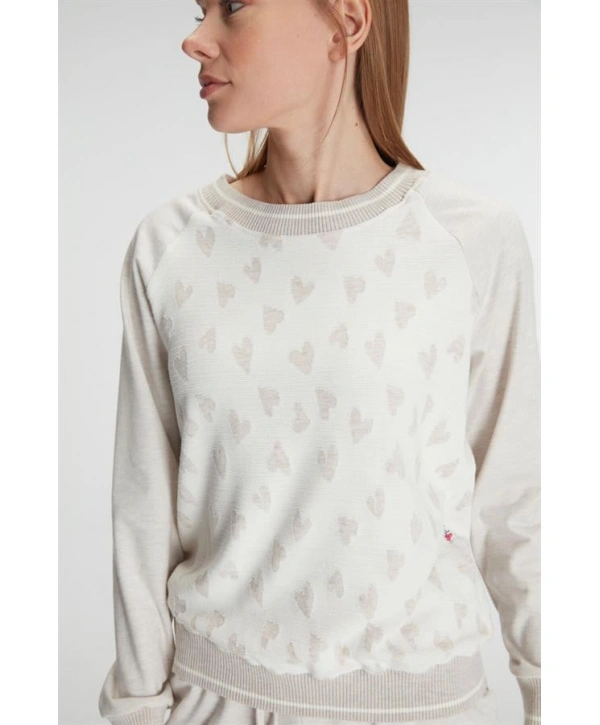 Morliva  Uzun Kollu Sweatshirt Pantolon Takım Pijama Takımı