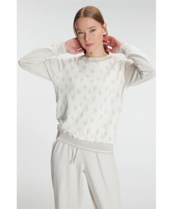 Morliva  Uzun Kollu Sweatshirt Pantolon Takım Pijama Takımı