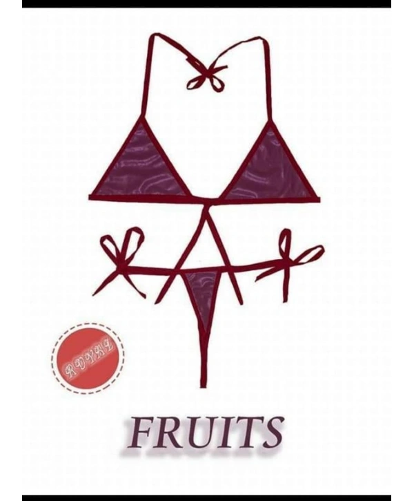 Morliva Fantezi Tüketilebilen Yenilebilir Tropikal Aromalı İç Çamaşırı Takımı