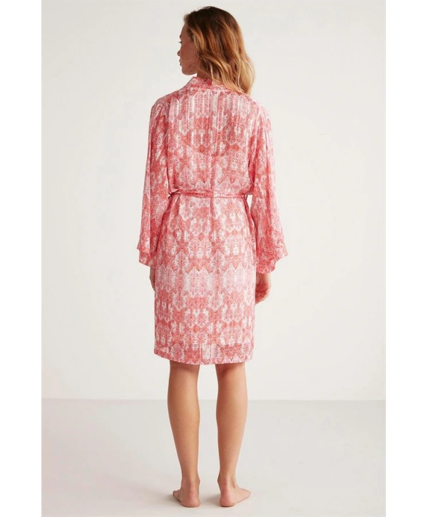 Penye Mood Desenli Sabahlık Takım