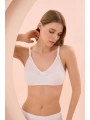 Morliva  Beyaz Penye Minimizer Toparlayıcı Sütyen