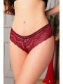 Morliva Bordo Dantelli Desenli Fantezi Külot