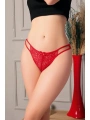 Morliva  Kırmızı Dantelli Arkası Açık Fantezi Külot