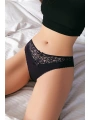 Morliva Siyah Bel Kısmı Dantel İşlemeli Külot