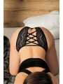 Morliva Siyah Dantelli Arkası Dekolteli Fantezi Külot