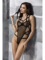 Morliva Siyah İp Detaylı Fantezi Body