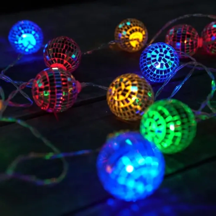 2m 10 LED Disko Topu RGB Şerit Lamba