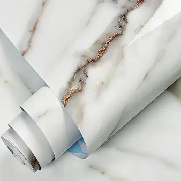 Mermer Desenli Yapışkanlı Folyo 60cm x 5m