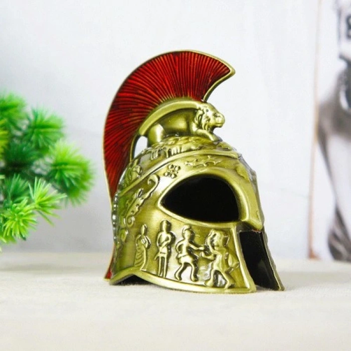 Metal Dekoratif Şövalye Miğferi
