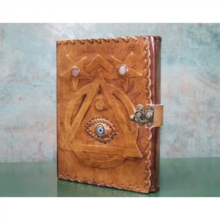 Taşlı Deri Defter Model 1