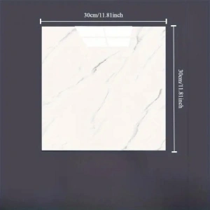 Beyaz Mermer Desenli Alüminyum Plastik Duvar Sticker