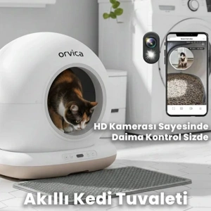 HD Kameralı Akıllı Kedi Tuvaleti