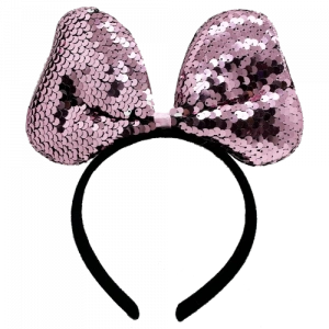 Renk Değiştiren Pullu Fiyonk Parti Tacı Pembe Gümüş